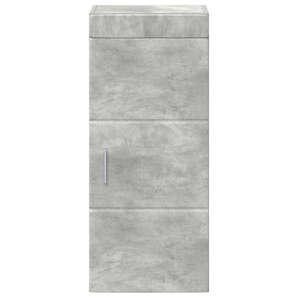 Baderom veggskap med hylle TULUM Betonggrå 37 x 24,5 x 86 cm