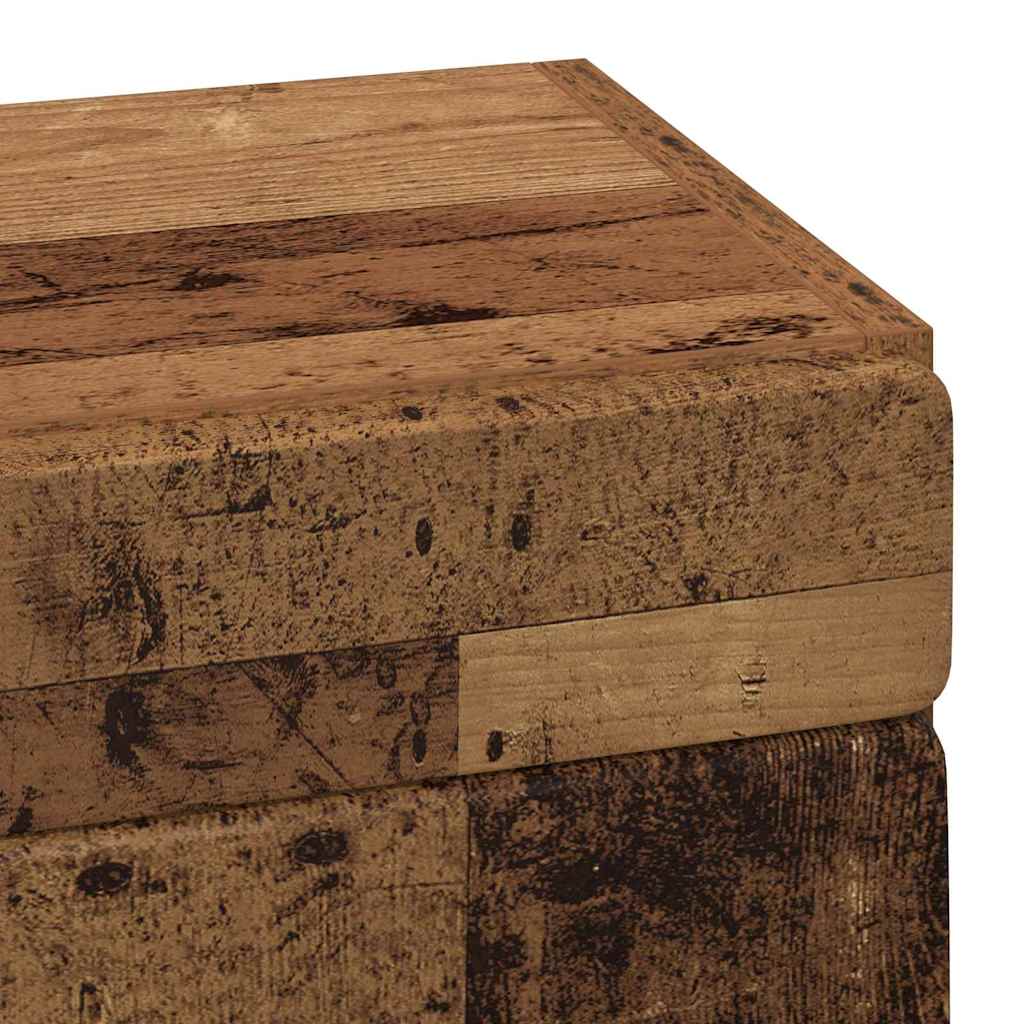 Baderom veggskap med hylle TULUM Gammelt tre 37 x 24,5 x 86 cm