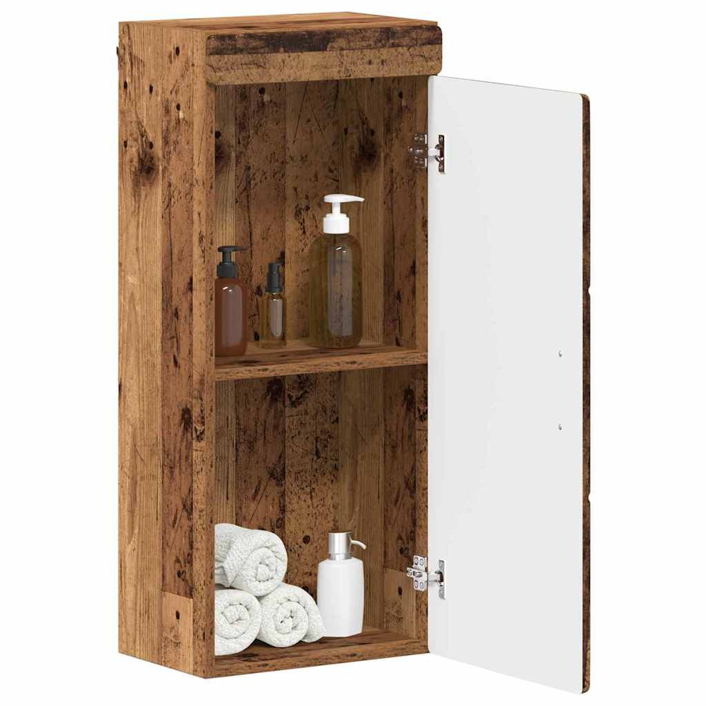 Baderom veggskap med hylle TULUM Gammelt tre 37 x 24,5 x 86 cm