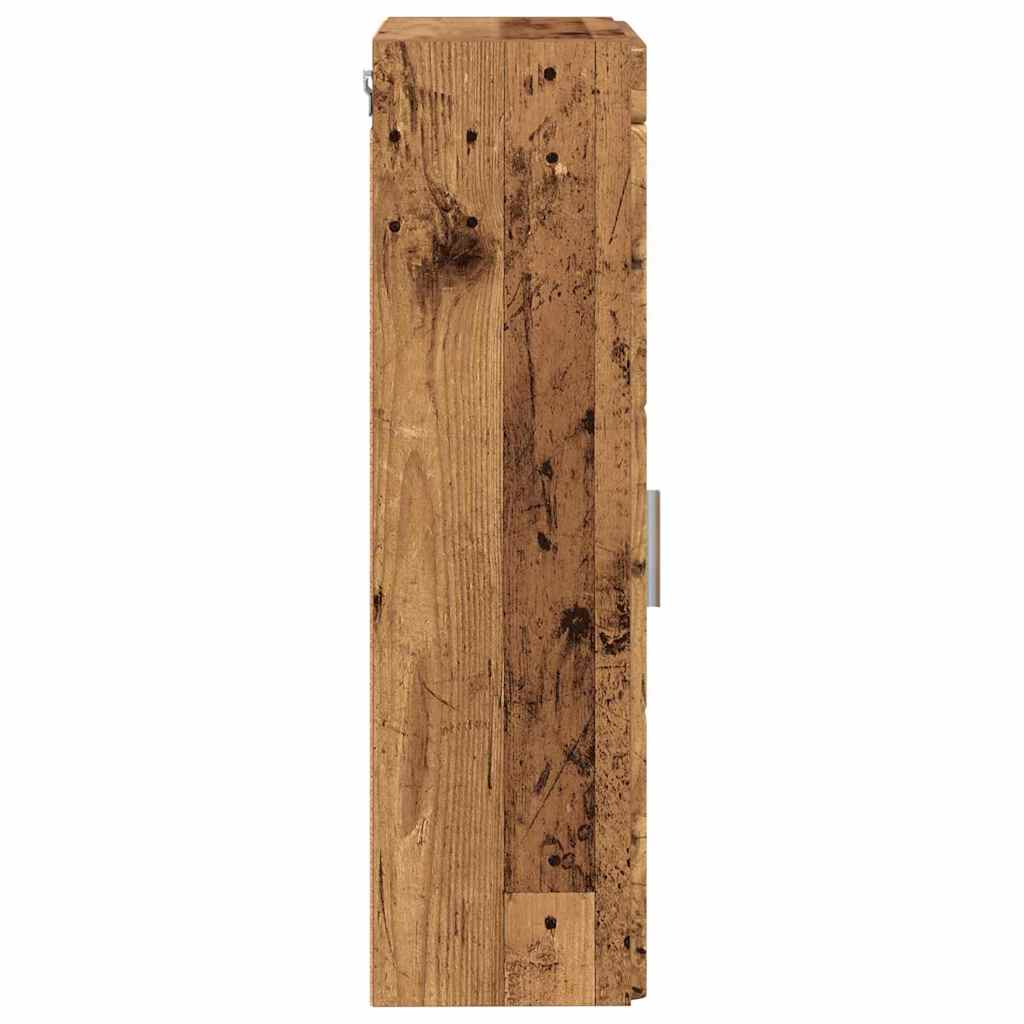 Baderom veggskap med hylle TULUM Gammelt tre 37 x 24,5 x 86 cm