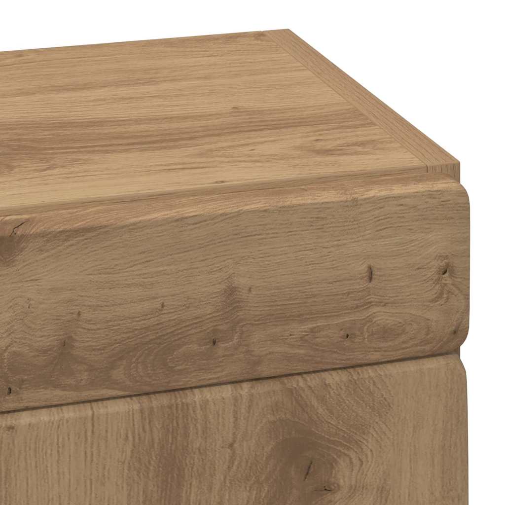 Baderom veggskap med hylle TULUM Artisan Eik 37 x 24,5 x 86 cm
