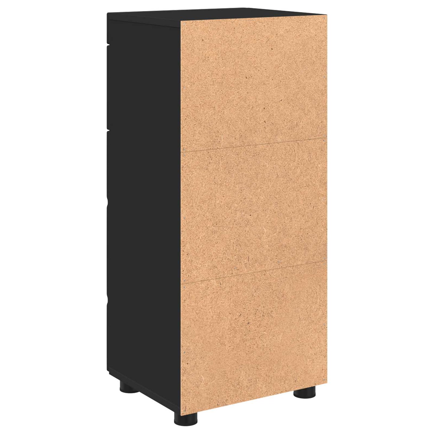 Baderomsskapsett TULUM Svart 37 x 31,5 x 82 cm Konstruert tre