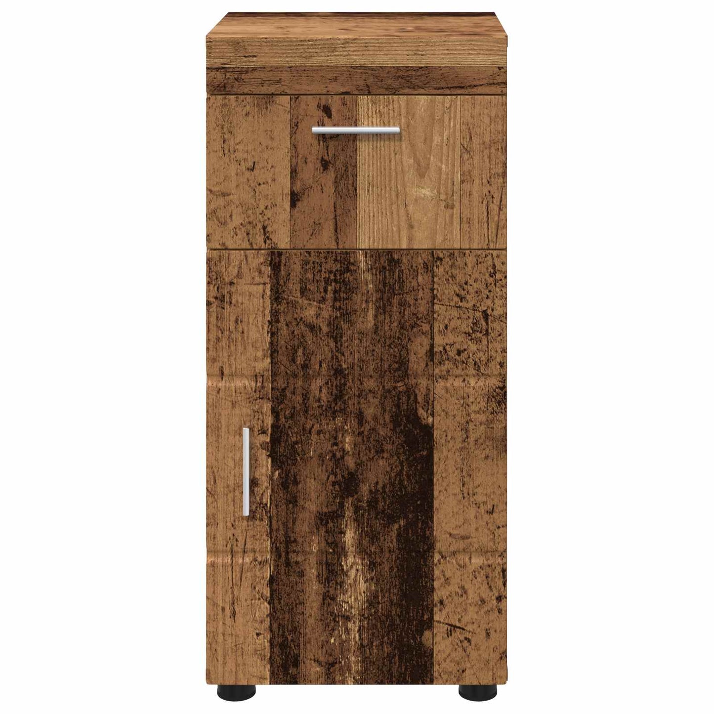 Baderomsskapsett med skuff TULUM Gammelt tre 37 x 31,5 x 82 cm