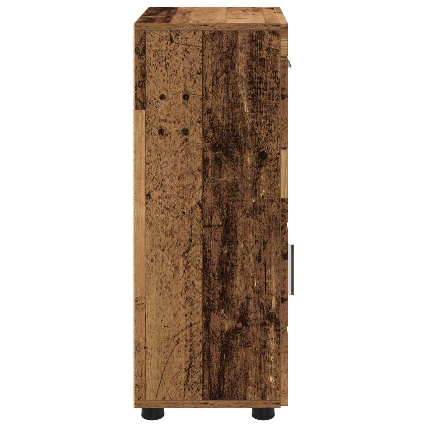 Baderomsskapsett med skuff TULUM Gammelt tre 37 x 31,5 x 82 cm