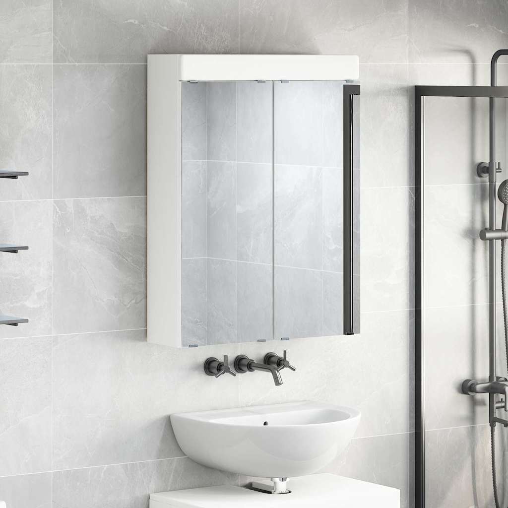 Baderomsspeilskap TULUM Hvit 60 x 16,5 x 78 cm Konstruert tre