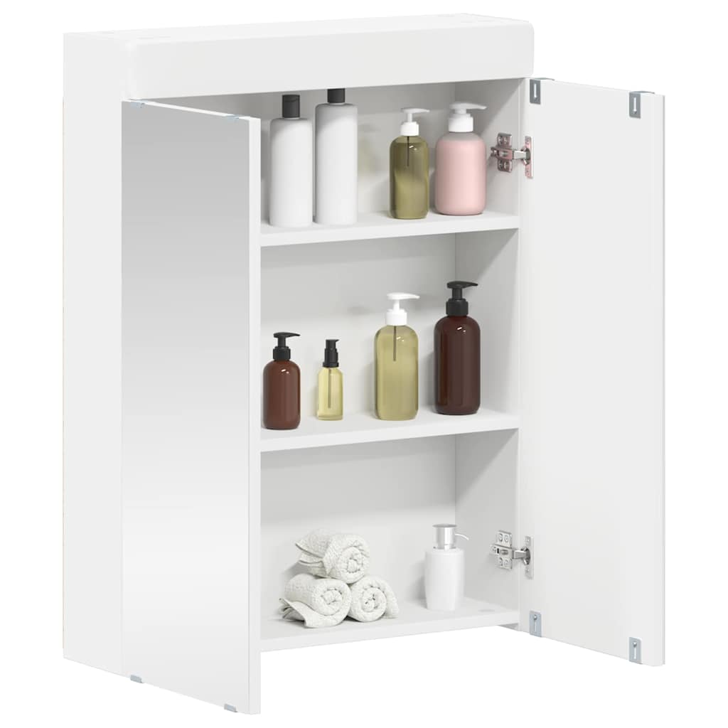 Baderomsspeilskap TULUM Hvit 60 x 16,5 x 78 cm Konstruert tre