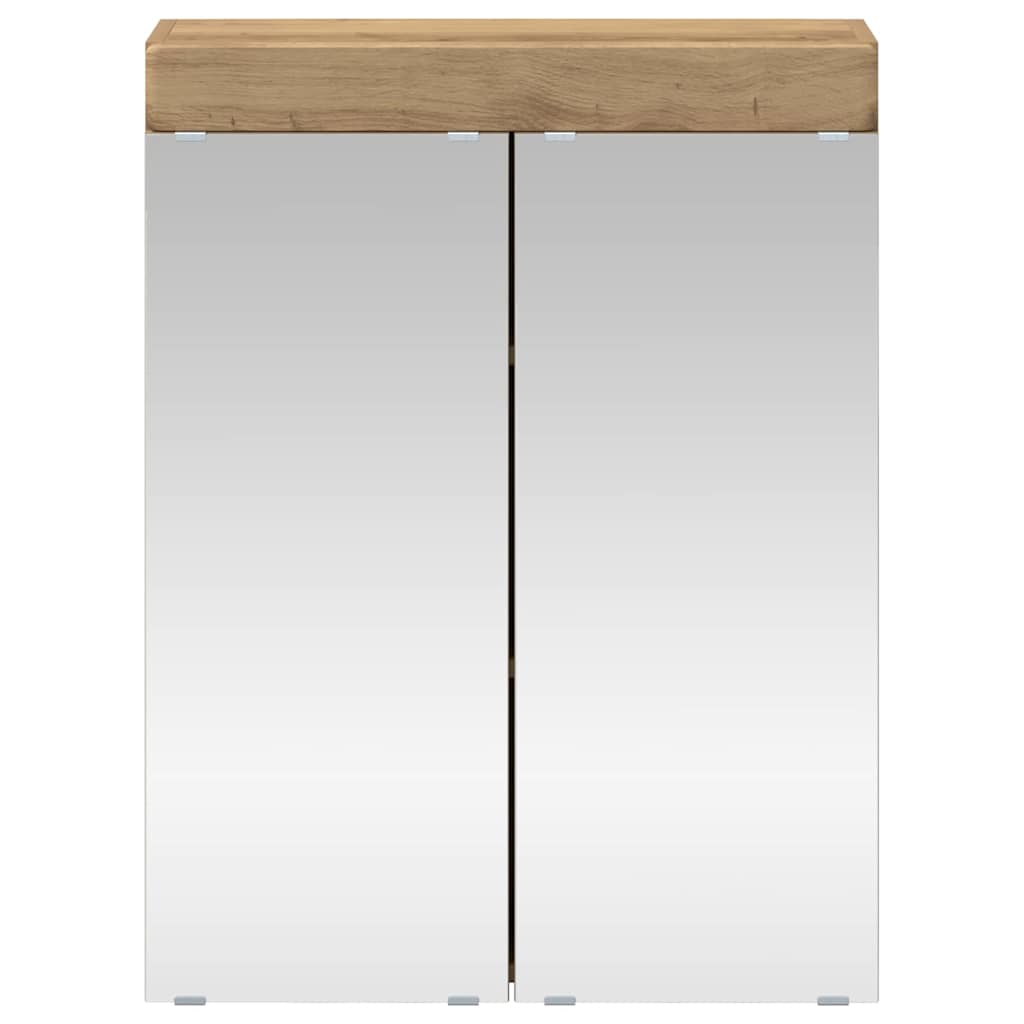 Baderomsspeilskap med hylle TULUM Artisan Eik 60 x 16,5 x 78 cm