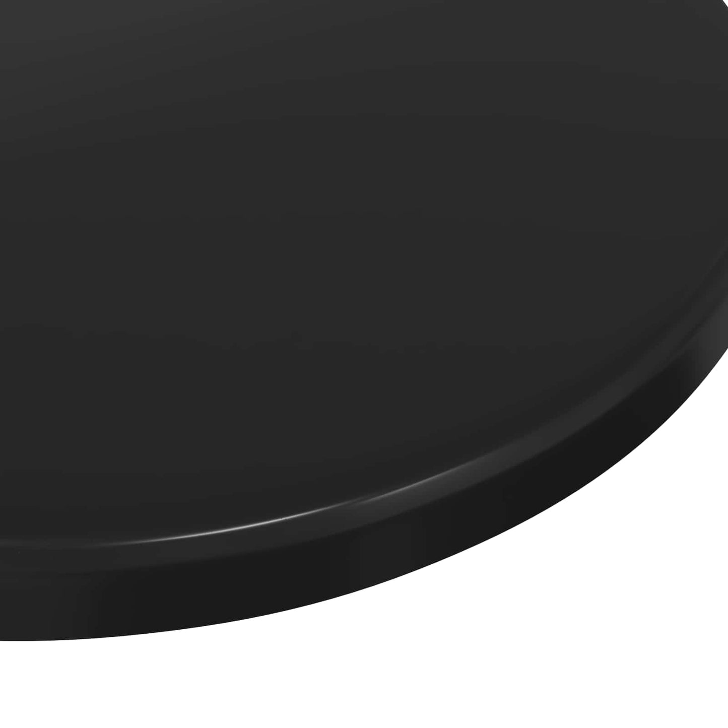 Bordplate Ø 30 x 1,5 cm Rund Konstruert tre Svart