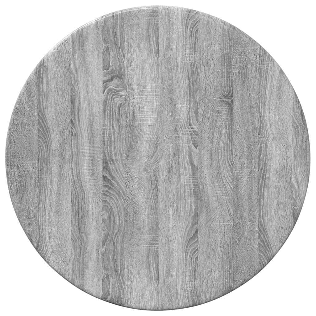 Bordplate Grå Sonoma Ø 30 x 1,5 cm Konstruert tre