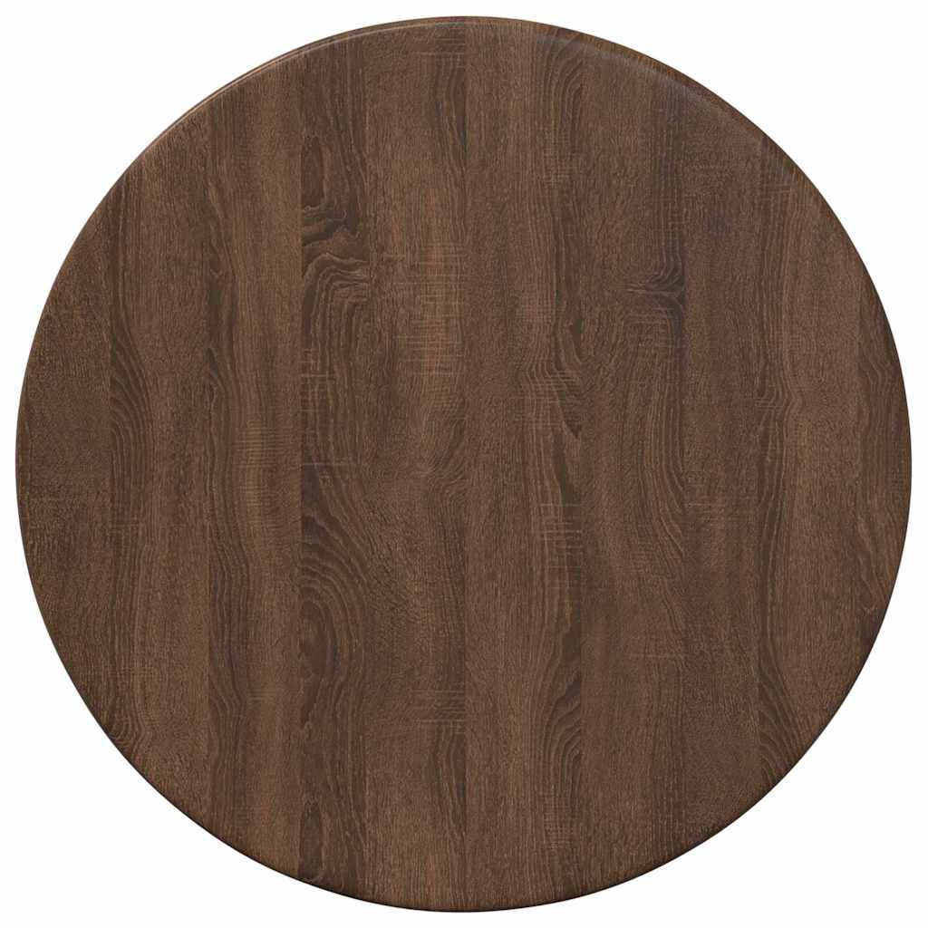 Bordplate brun eik Ø 30 x 1,5 cm Konstruert tre
