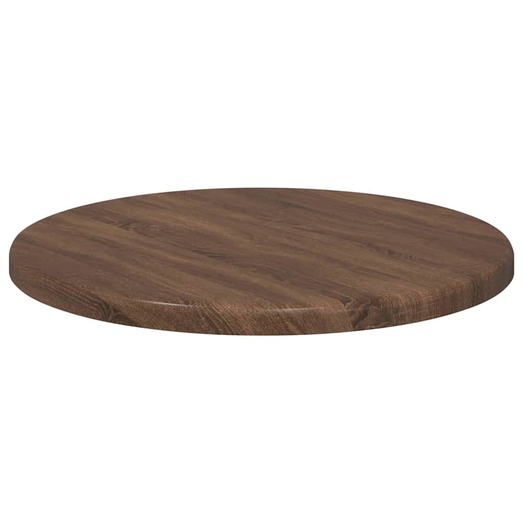 Bordplate brun eik Ø 30 x 1,5 cm Konstruert tre