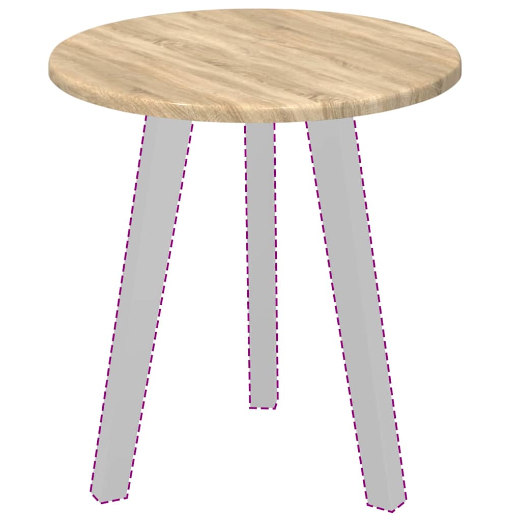 Bordplate Sonoma eik Ø 40 x 1,5 cm Konstruert tre