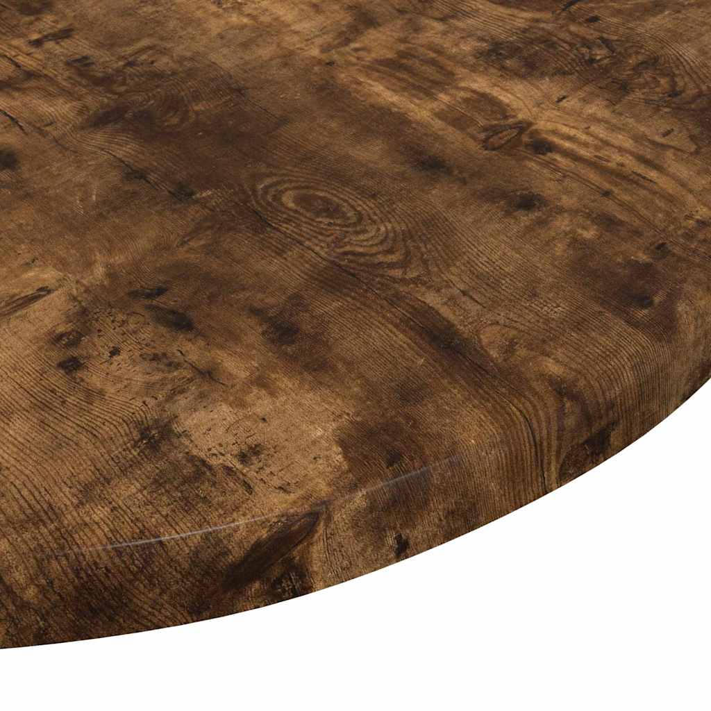 Bordplate Røkt eik Ø 40 x 1,5 cm Konstruert tre
