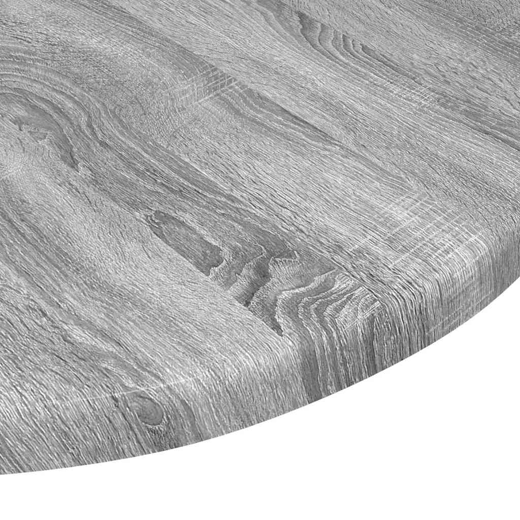 Bordplate Grå sonoma Ø 40 x 1,5 cm Konstruert tre