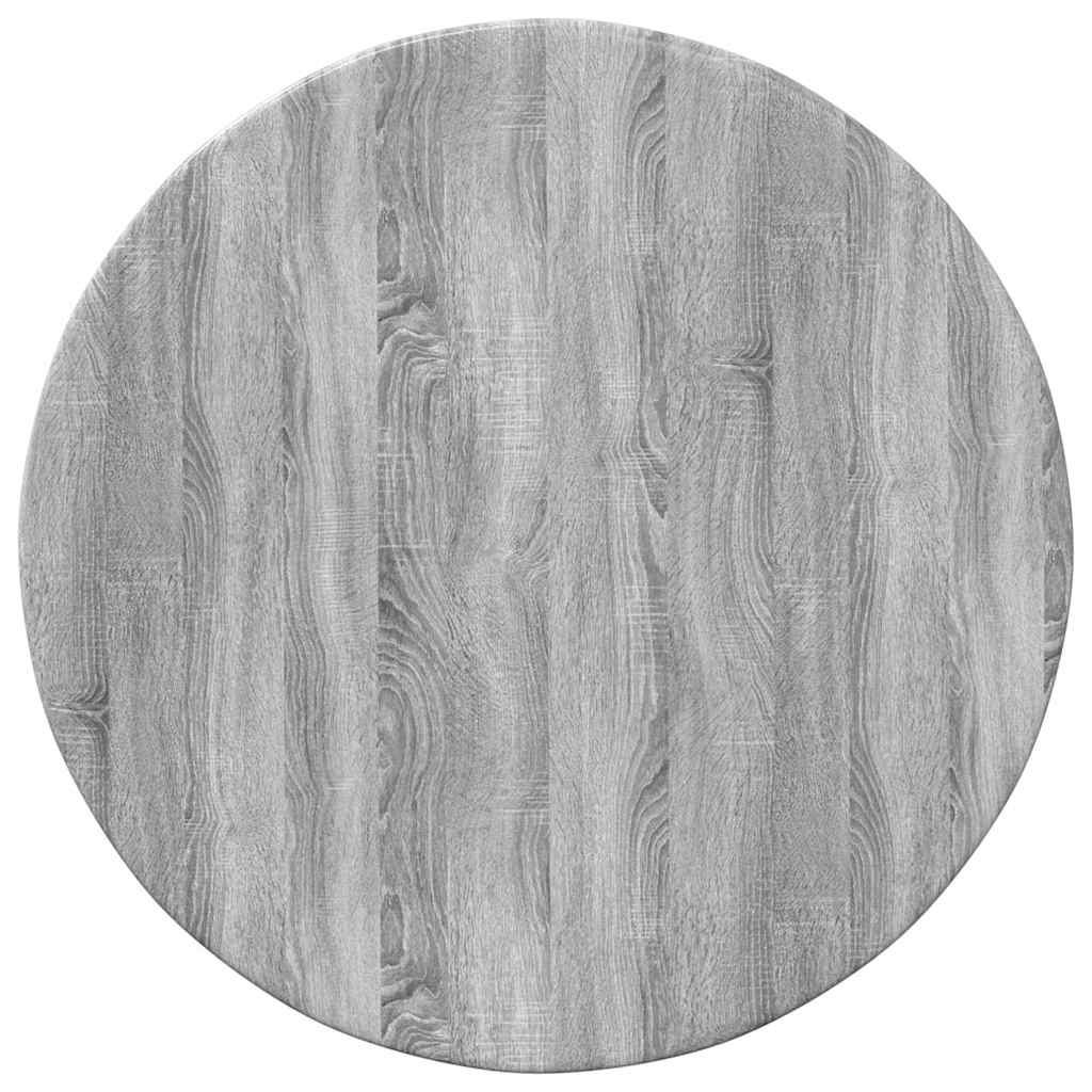 Bordplate Grå sonoma Ø 40 x 1,5 cm Konstruert tre