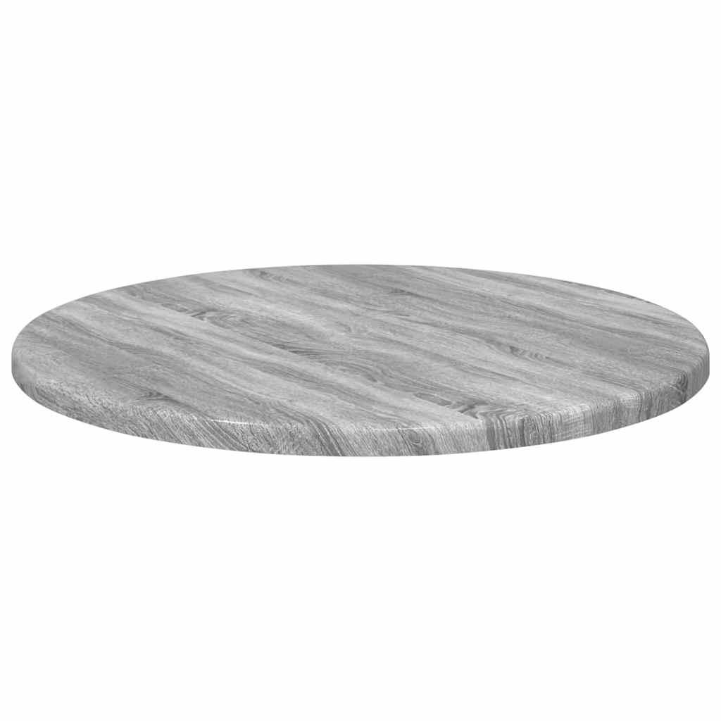 Bordplate Grå sonoma Ø 40 x 1,5 cm Konstruert tre