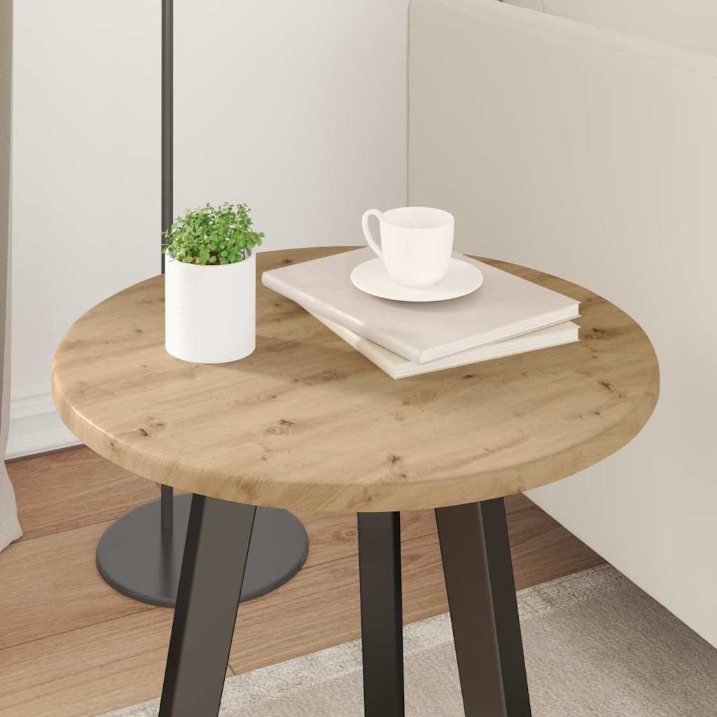 Bordplate Ø 40 x 1,5 cm Rund Konstruert tre artisan eik