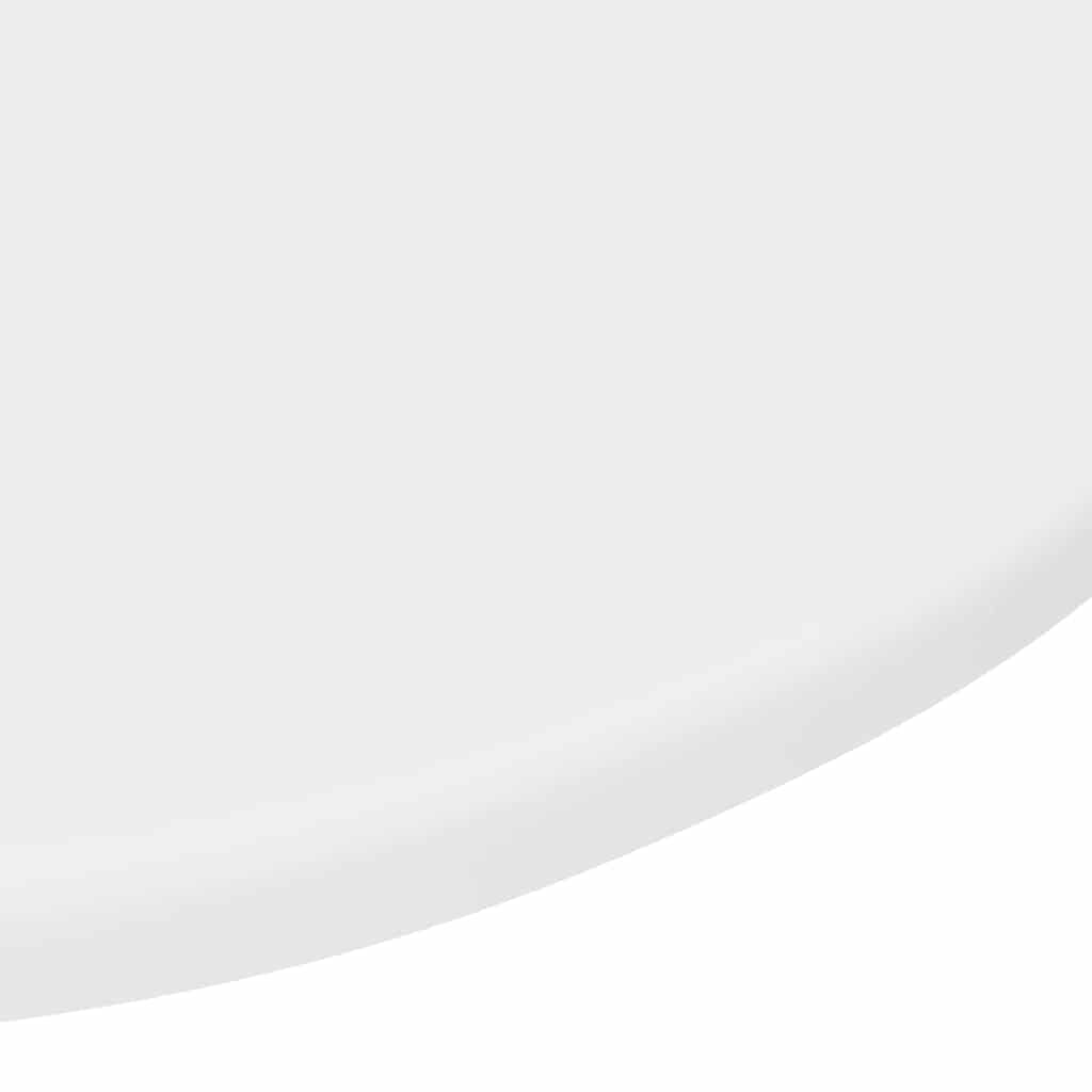Bordplate Hvit Ø 50 x 1,5 cm Konstruert tre