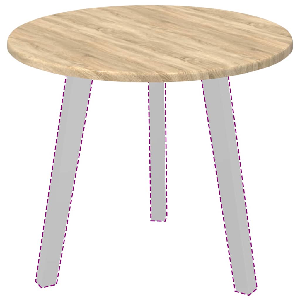 Bordplate Sonoma eik Ø 50 x 1,5 cm Konstruert tre