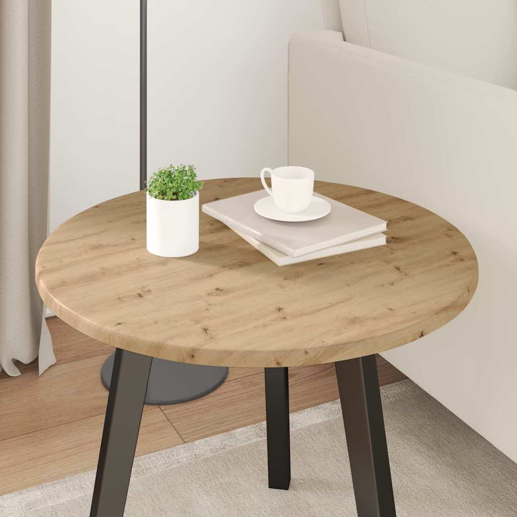 Bordplate artisan eik Ø 50 x 1,5 cm Konstruert tre