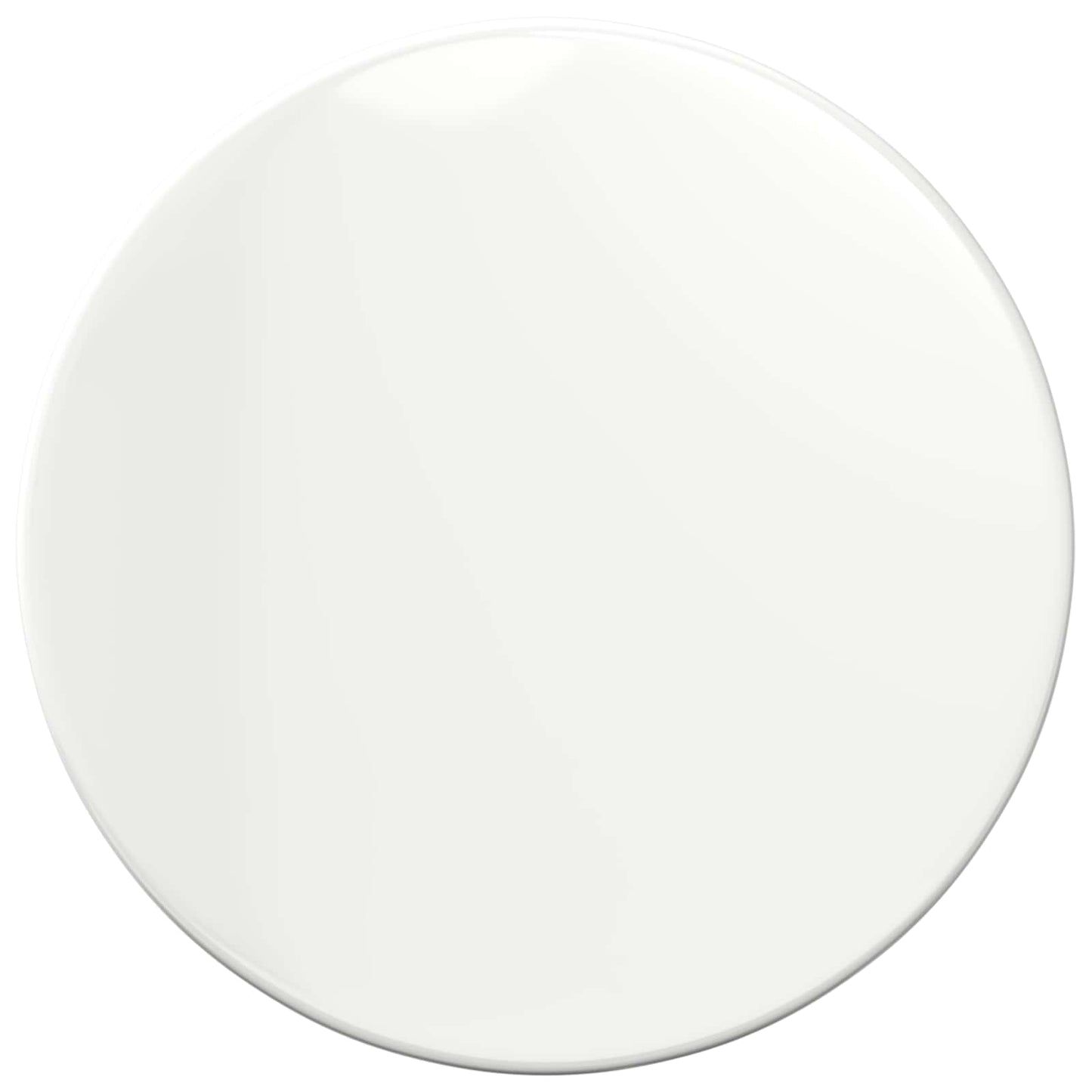 Bordplate Høyglans hvit Ø 60 x 1,5 cm Konstruert tre