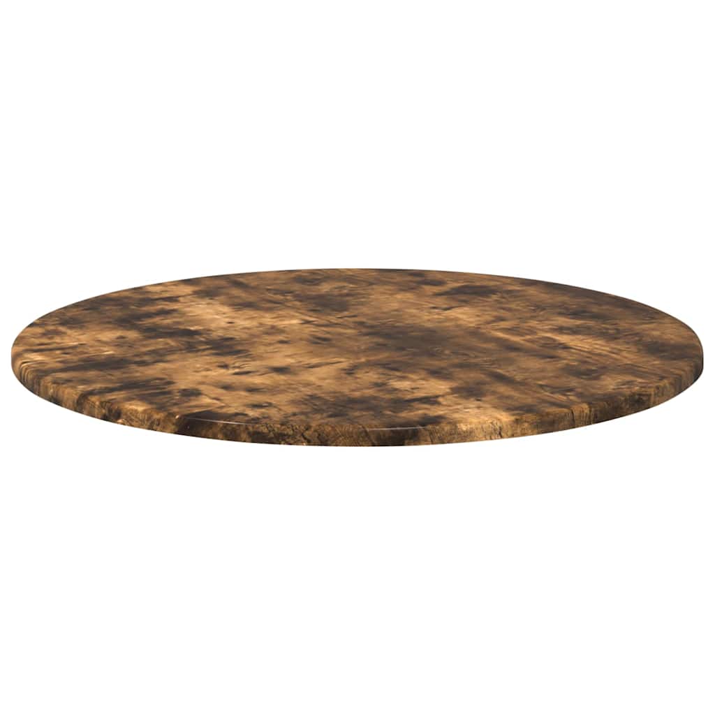 Bordplate Røkt eik Ø 60 x 1,5 cm Konstruert tre