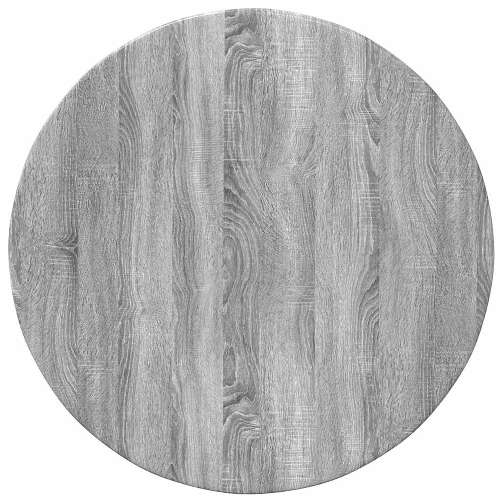 Bordplate Grå sonoma Ø 60 x 1,5 cm Konstruert tre