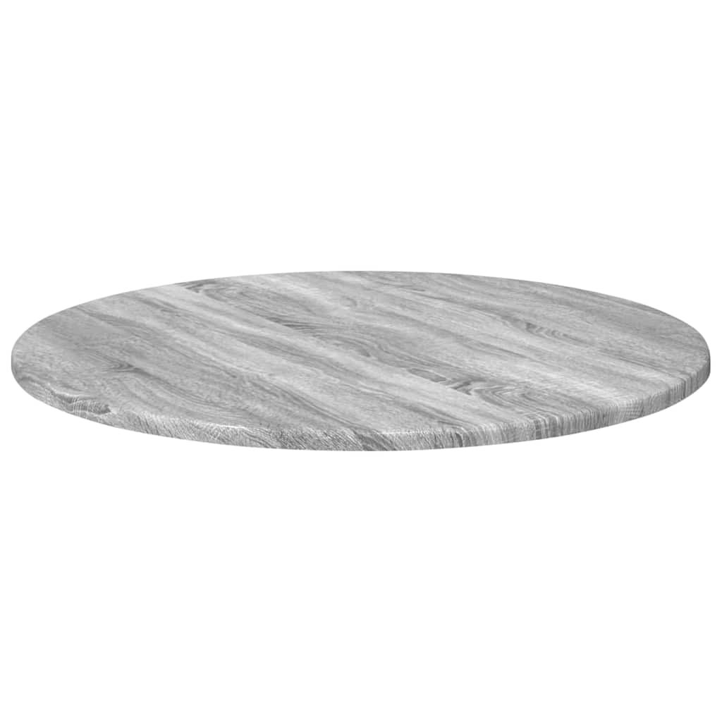 Bordplate Grå sonoma Ø 60 x 1,5 cm Konstruert tre