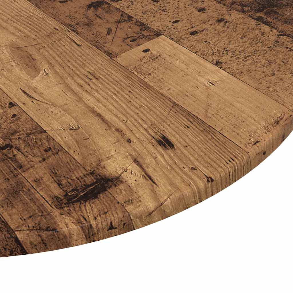 Bordplate Gammelt tre Ø 60 x 1,5 cm Konstruert tre