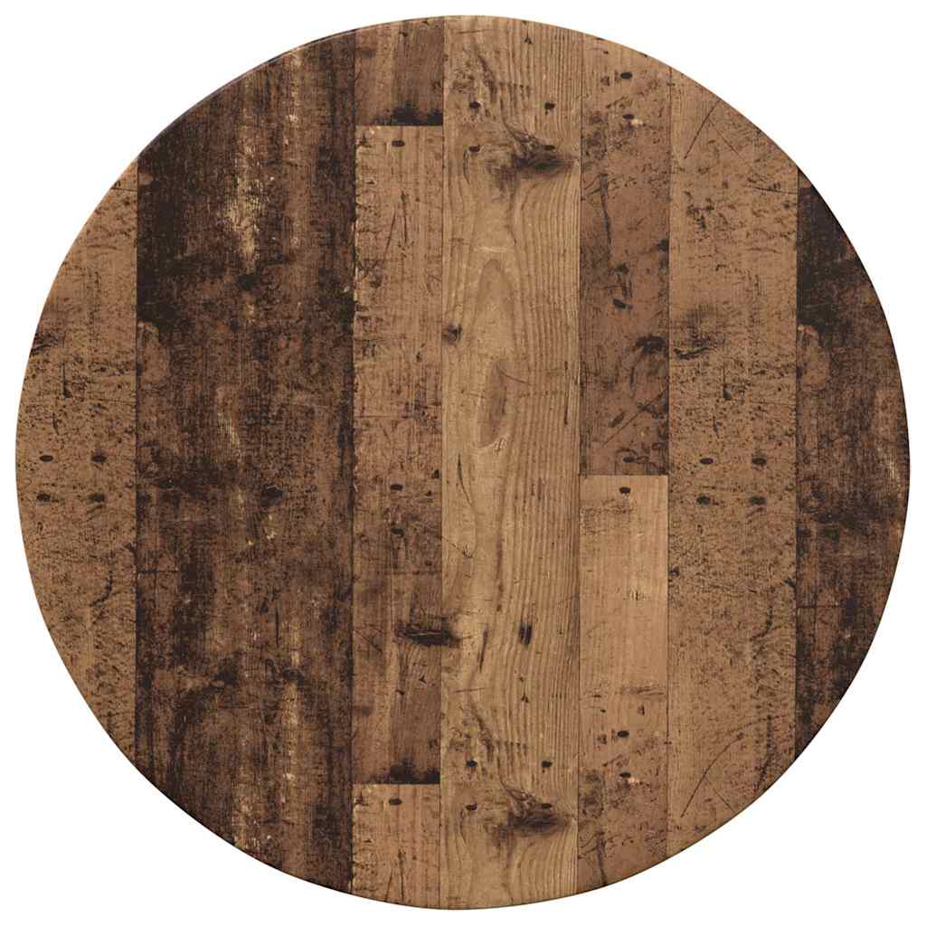Bordplate Gammelt tre Ø 60 x 1,5 cm Konstruert tre