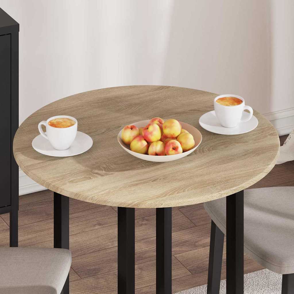 Bordplate Sonoma eik Ø 70 x 1,5 cm Konstruert tre