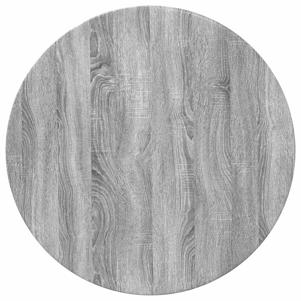 Bordplate Grå sonoma Ø 70 x 1,5 cm Konstruert tre