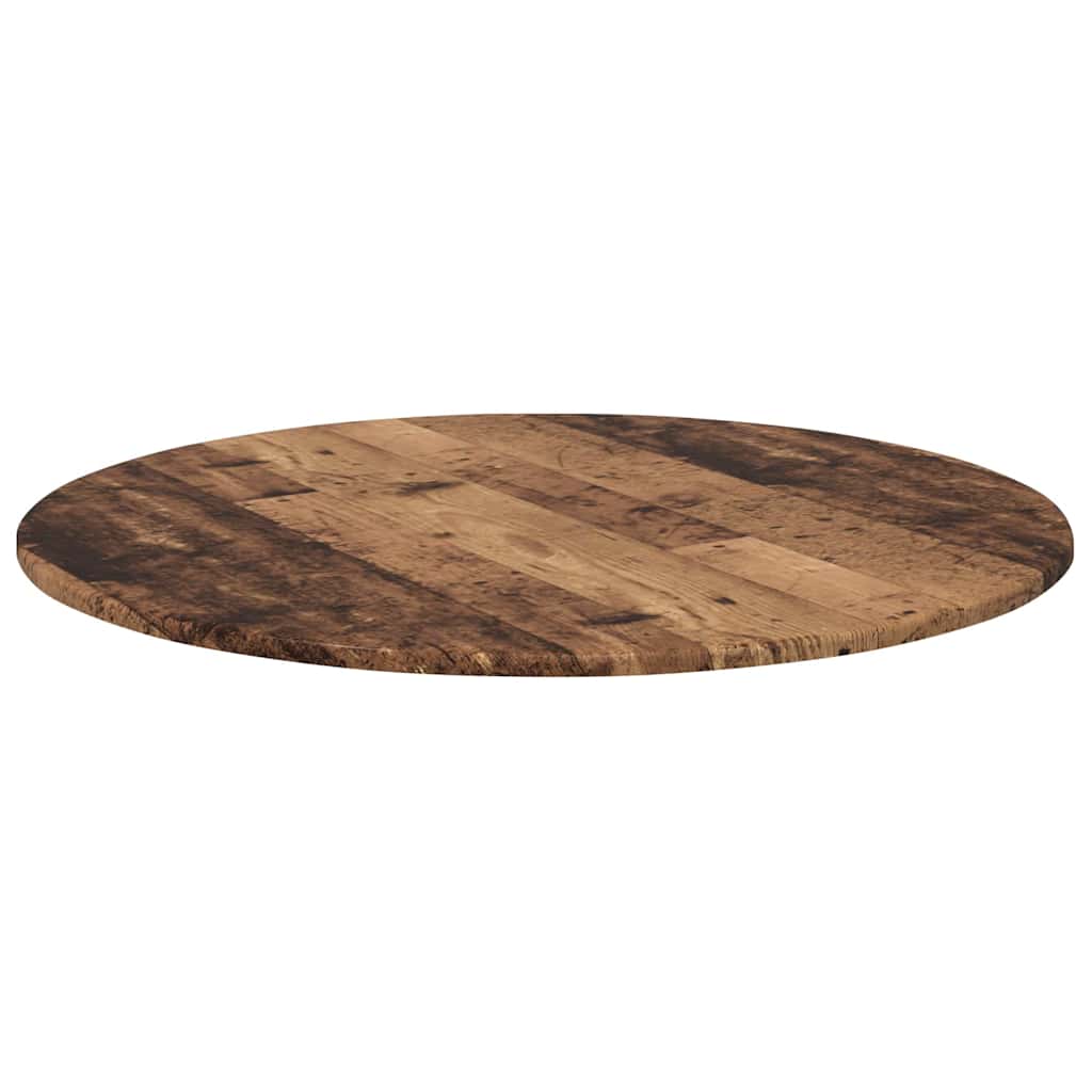 Bordplate Gammelt tre Ø 80 x 1,5 cm Konstruert tre