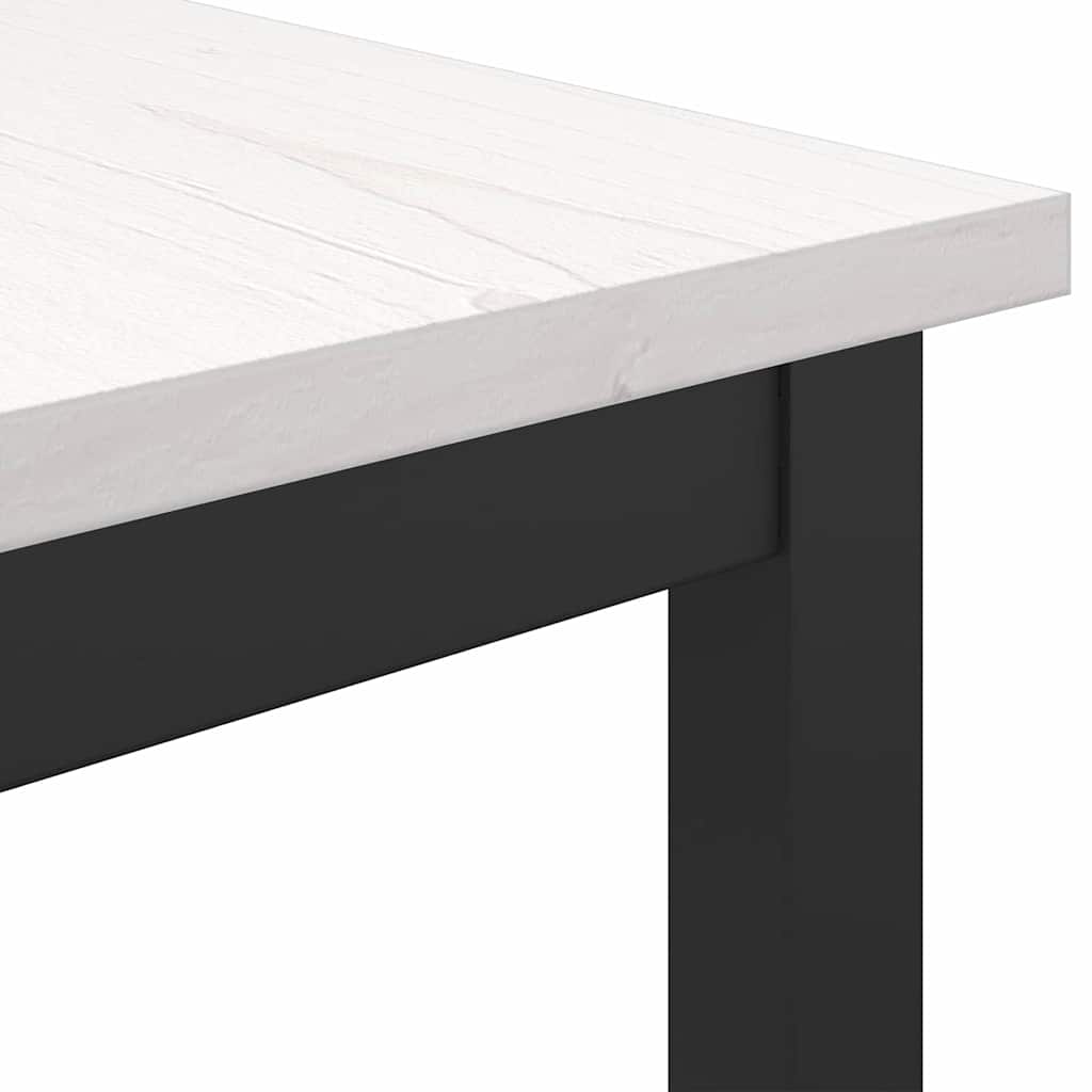 bord Hvit 100 x 50 x 77 cm Konstruksjonsvirke og stål