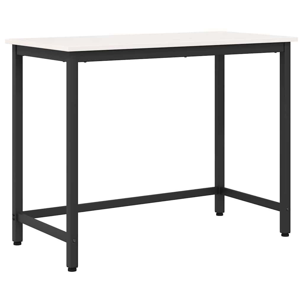 bord Hvit 100 x 50 x 77 cm Konstruksjonsvirke og stål