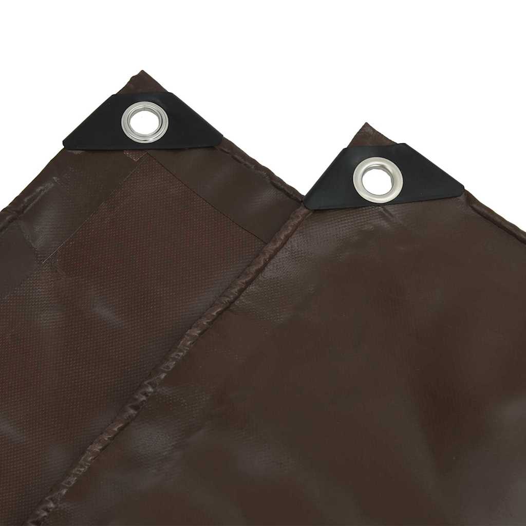 Presenning 650g / m² Brun 1,5 x 10 m Lerret med PVC-belegg
