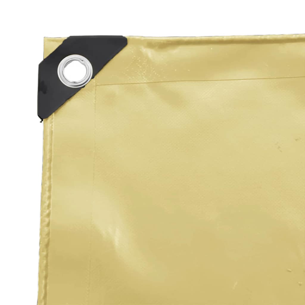Presenning 650g / m² Beige 3 x 6 m Lerret med PVC-belegg