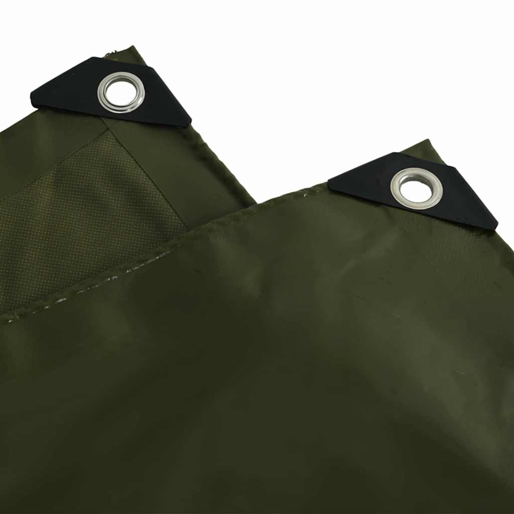 Presenning 650g / m² Olivengrønn 3 x 3 m Lerret med PVC-belegg