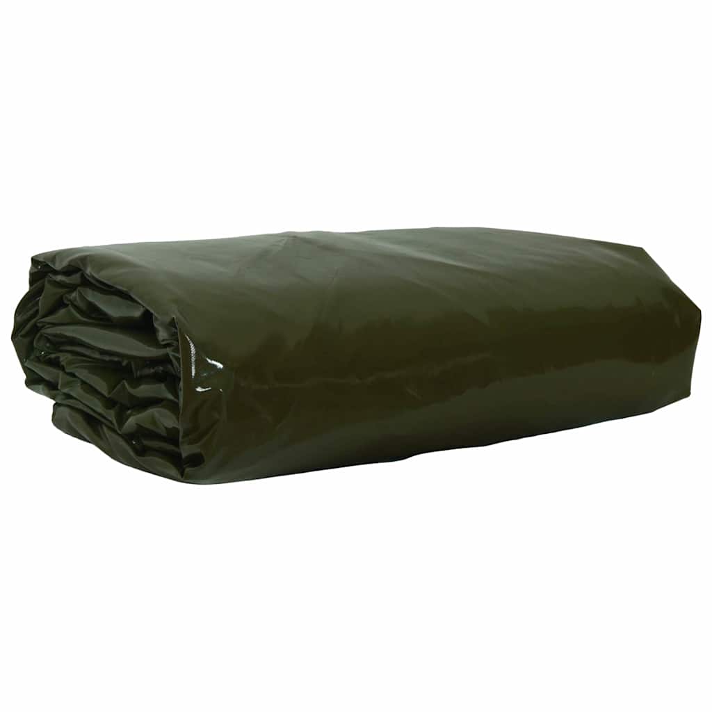 Presenning 650g / m² Olivengrønn 5 x 7 m Lerret med PVC-belegg