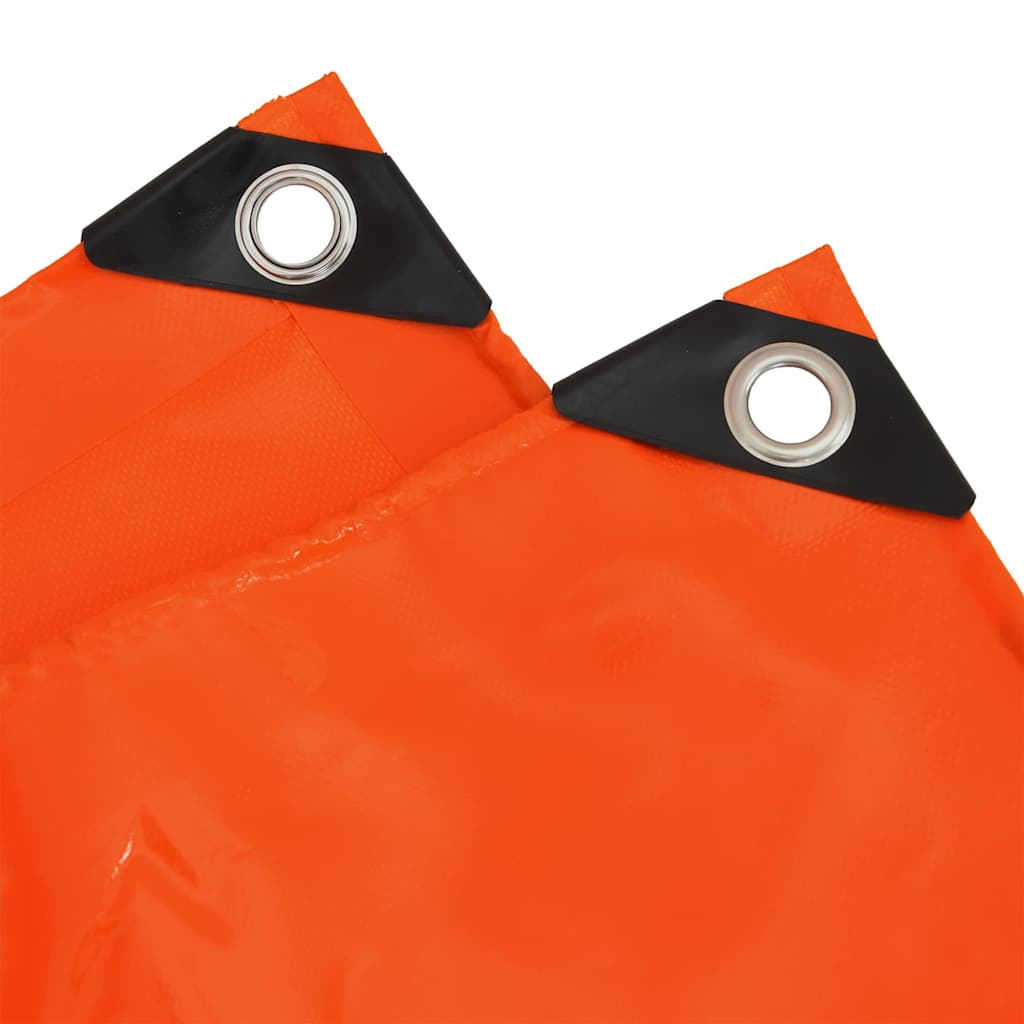 Presenning 650g / m² Oransje 3,5 x 5 m Lerret med PVC-belegg