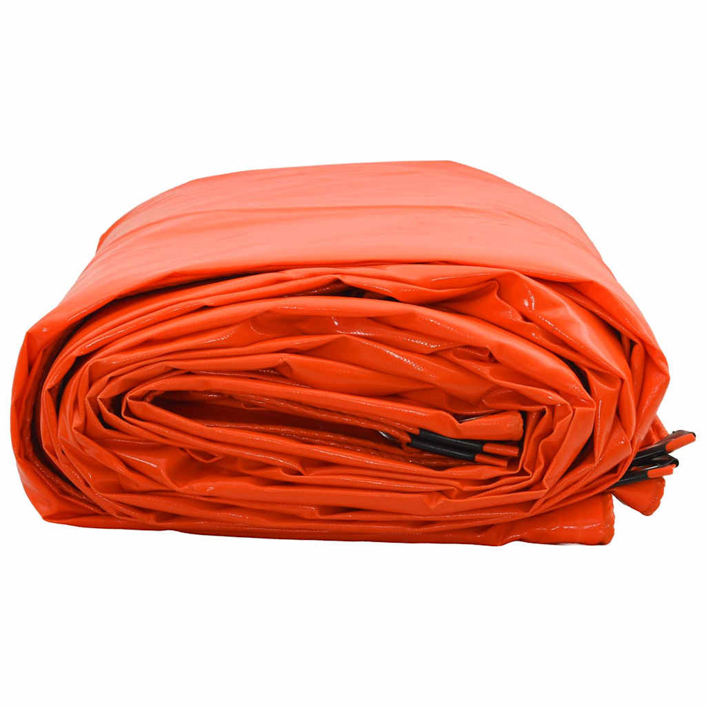 Presenning 650g / m² Oransje 3,5 x 5 m Lerret med PVC-belegg