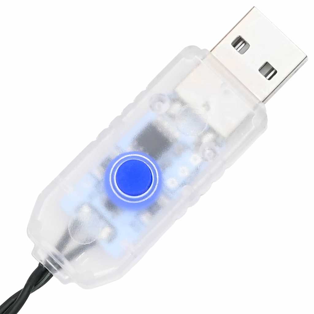 Kunstig juletre med 150 LED med stativ grønn 185 cm PVC