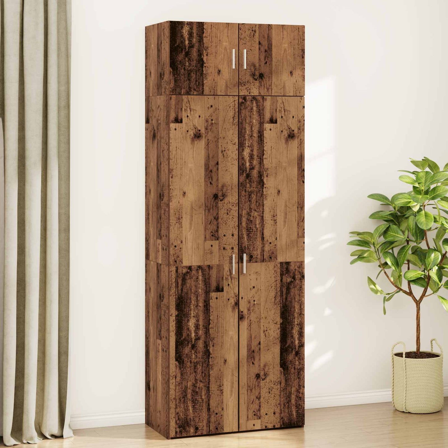 Oppbevaringsskap 2 pcs Gammelt tre 80 x 42,5 x 225 cm