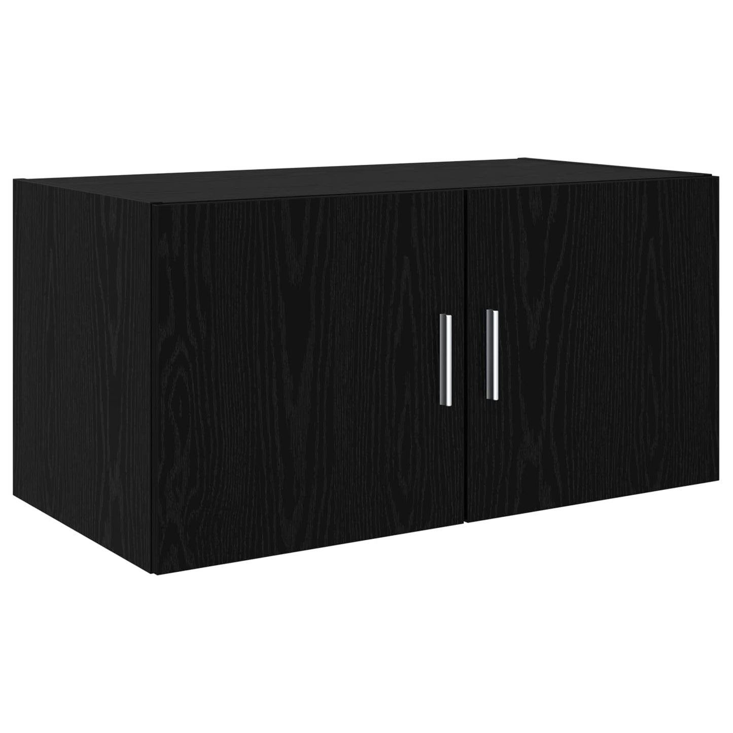 Oppbevaringsskap 3 pcs Svart Eik