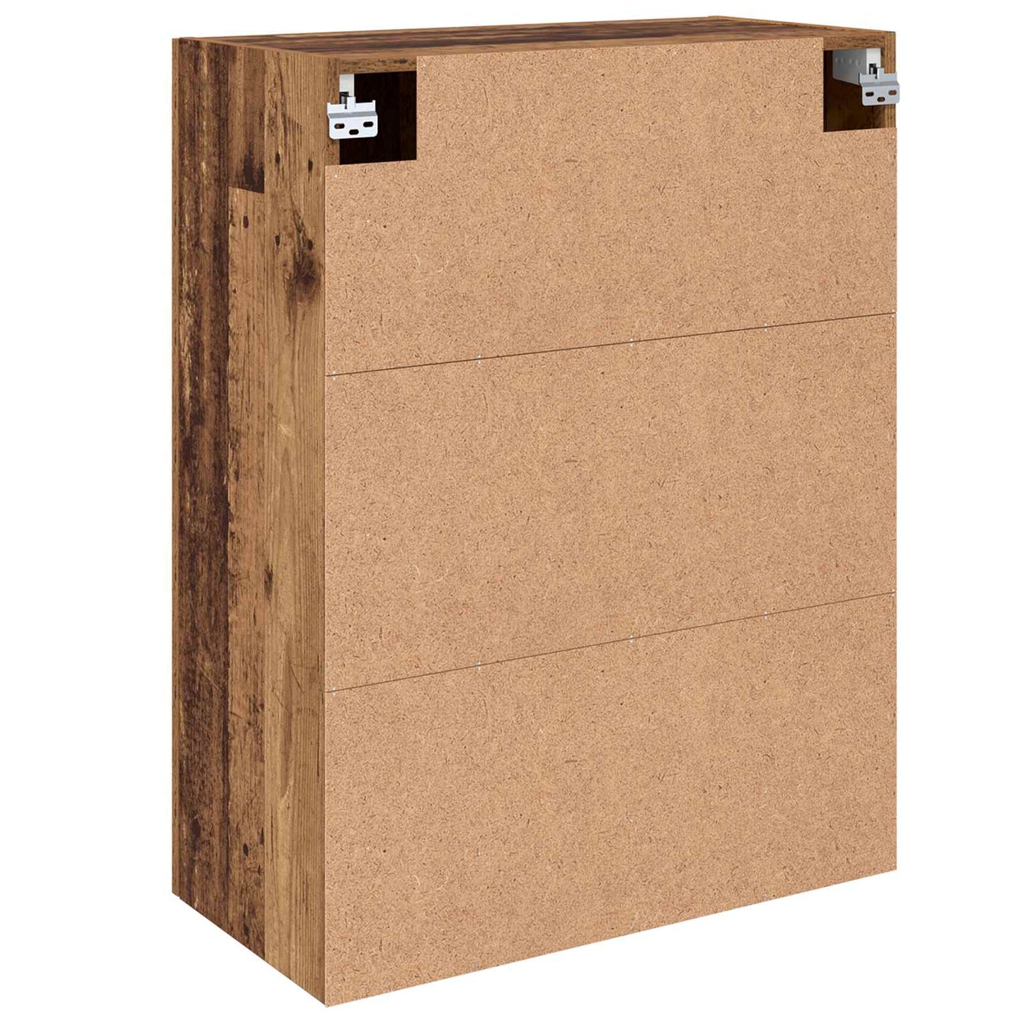 Vegghengt skap Veggmontert 2 pcs Gammelt tre 69,5 x 34 x 90 cm