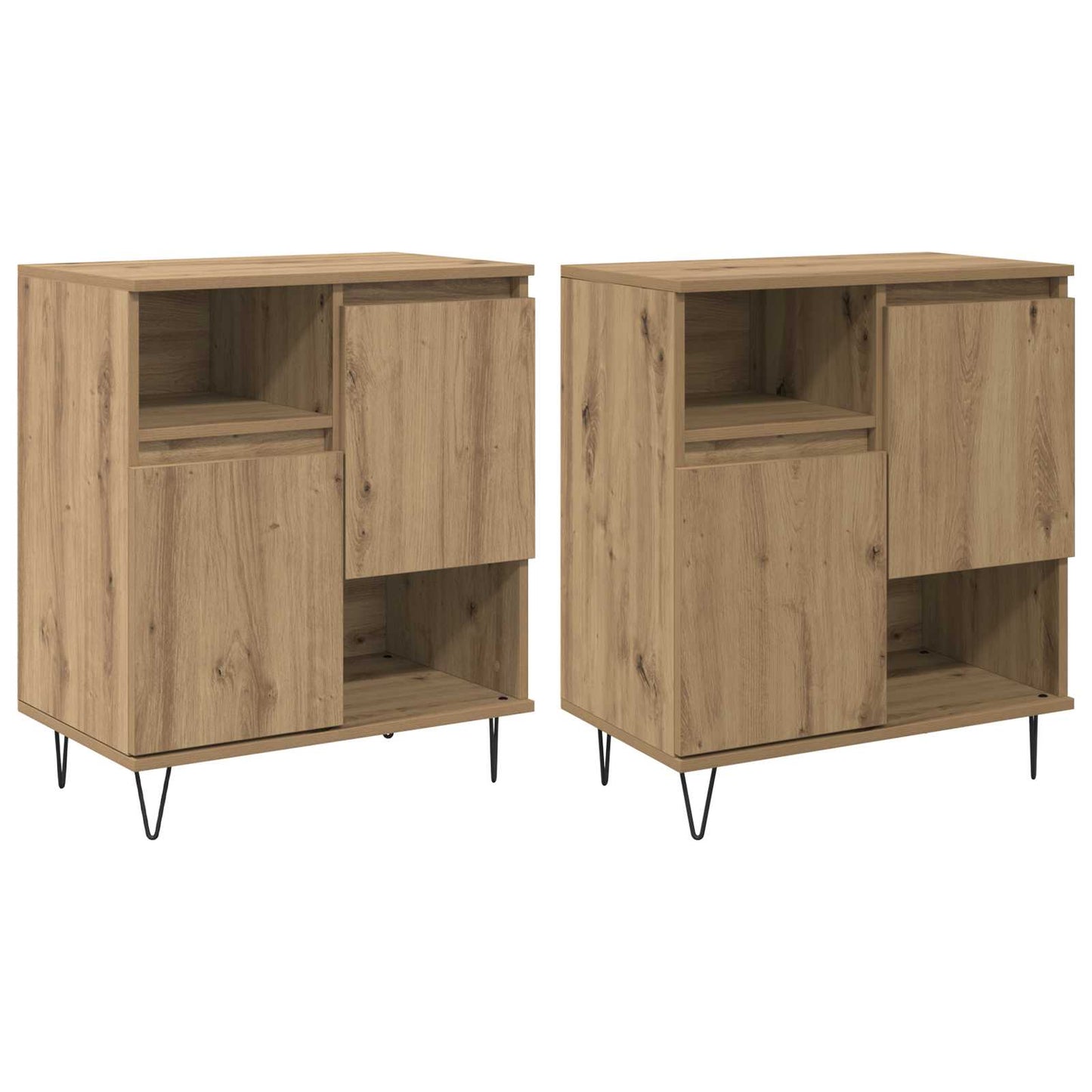 Serviesskap 2 pcs Artisan Eik 60 x 35 x 70 cm