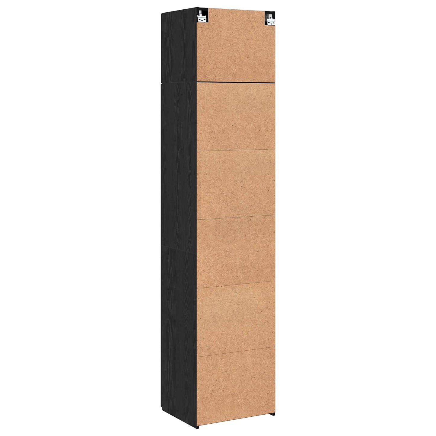 Serviesskap 2 pcs Svart Eik 50 x 41 x 225 cm