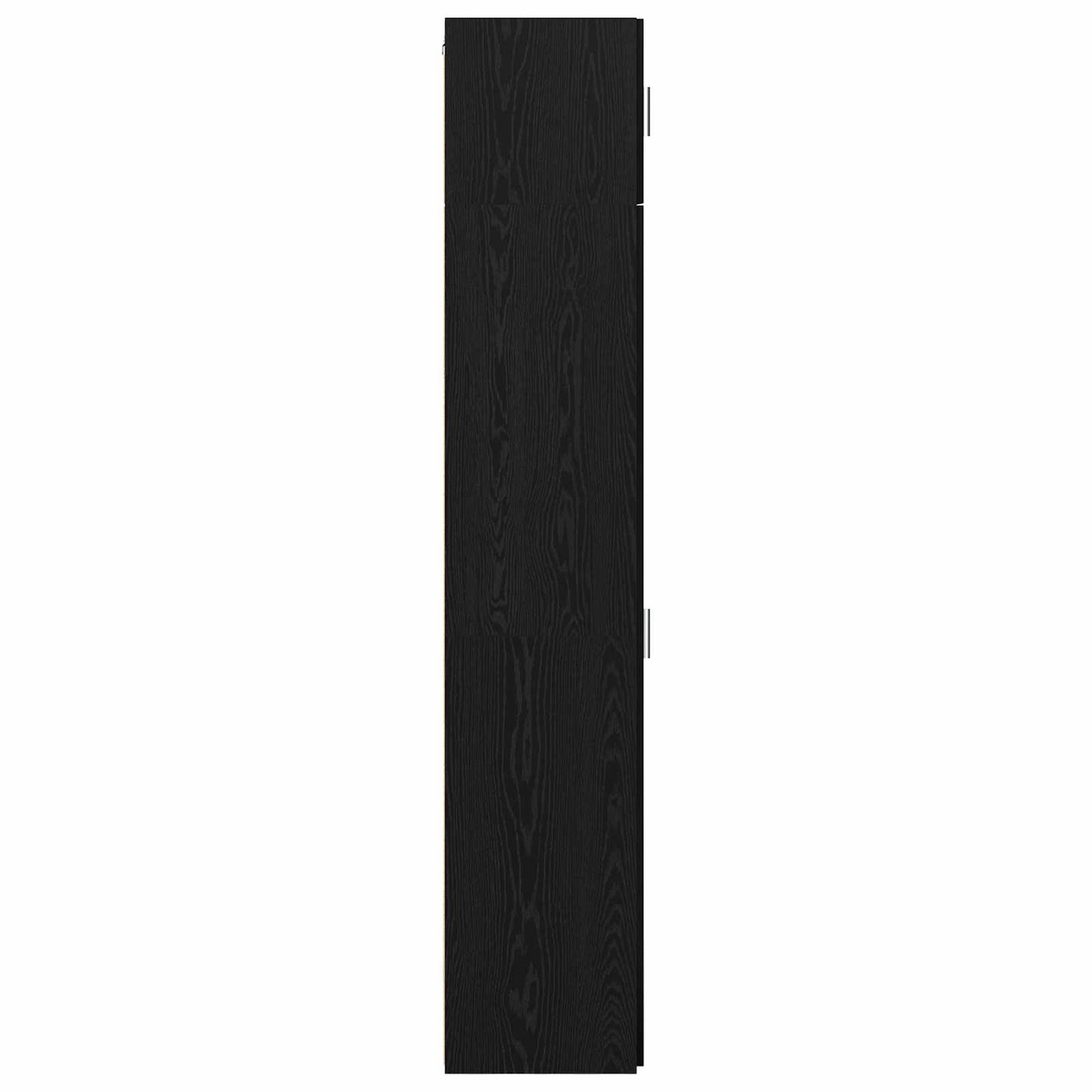 Serviesskap 2 pcs Svart Eik 50 x 41 x 225 cm