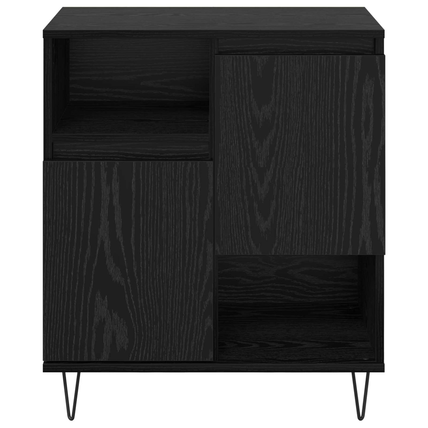 Serviesskap 3 pcs Svart Eik 60 x 35 x 70 cm