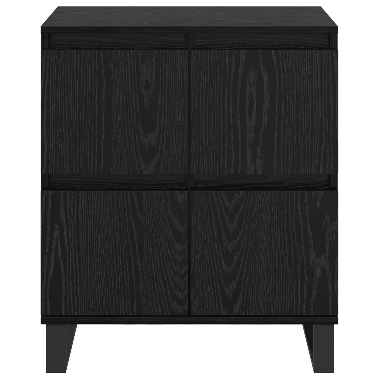 Serviesskap 3 pcs Svart Eik 60 x 35 x 70 cm